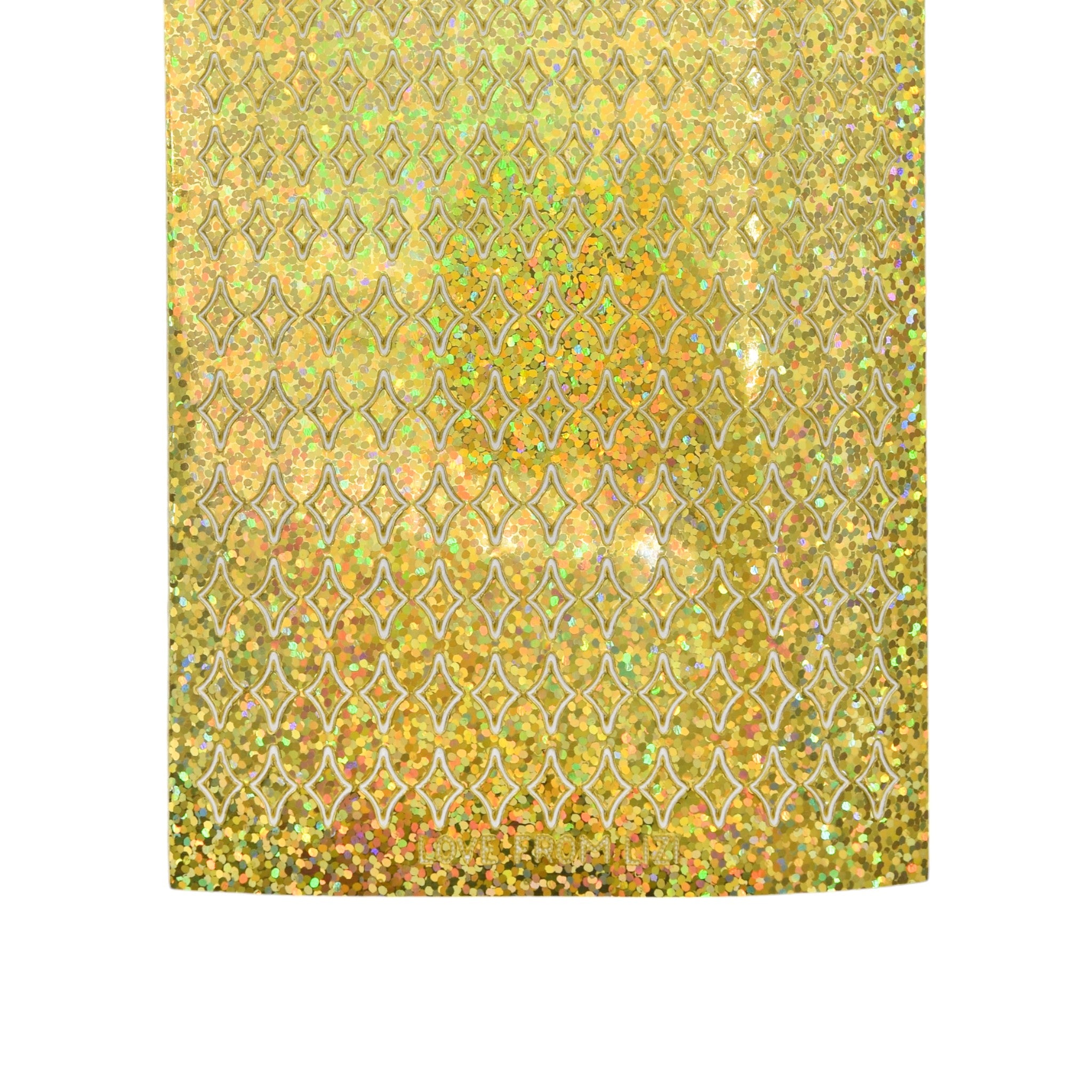 Mini Twinkle Gold Holographic Peel-Off Stickers